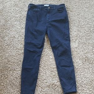 Dark denim jeans